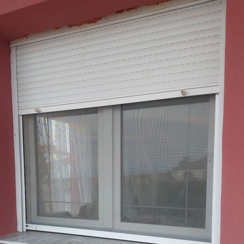 Balcony doors and window set used, aluminum shutters, PVC