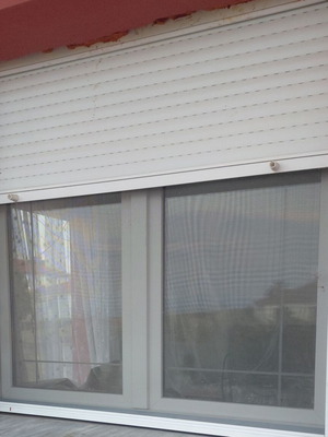 Balcony doors and window set used, aluminum shutters, PVC