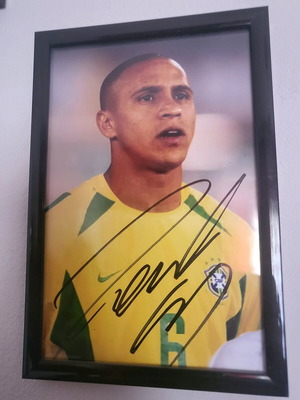 Authentic autograph Roberto Carlos