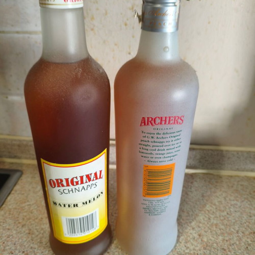 Liqueur set from 1990, new