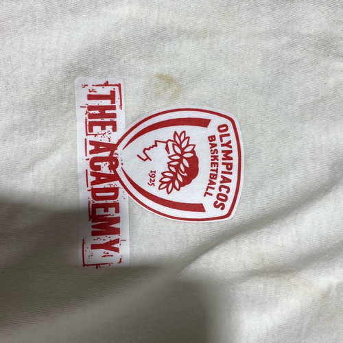 Olympiacos basketball cotton jersey used, size L
