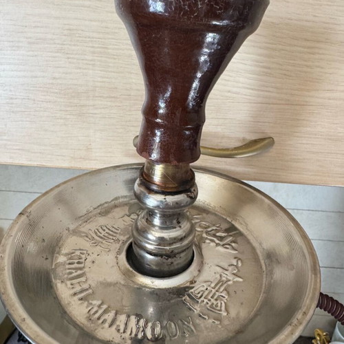 Khalil Maamoon Egyptian hookah used with tobacco cooling accessory and coals
