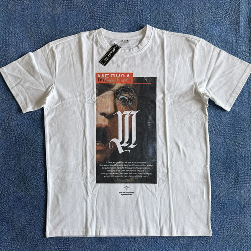 Mister Tee Meduza T-shirt, oversized, white, cotton, L/XL