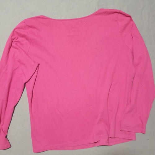 Marks & Spencer fuchsia cotton T-shirt XXL used, 3/4 sleeves