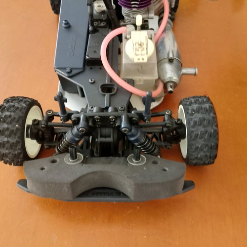 Gas-powered remote control Subaru racing car like new