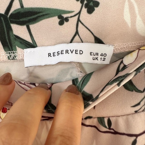 Floral suit like new with 3/4 sleeve and chino pants