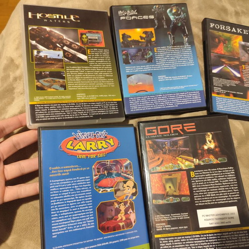 5 PC Games New PC Master - Hostile Waters, Incoming Forces, Forsaken, Leisure Suit Larry, Gore