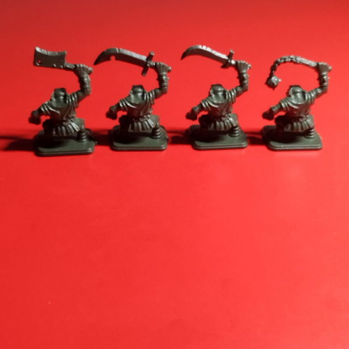 Hero Quest Orc Figures used, lot of 4