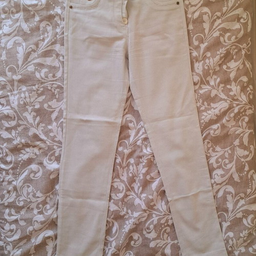 Women's white thin jeans like new, size S 36 8