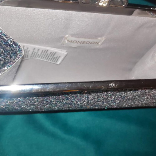 Monsoon Accessorize silver glitter shoulder bag like new, kids