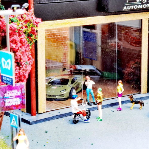 Diorama 1/64 location-themed like new, handmade