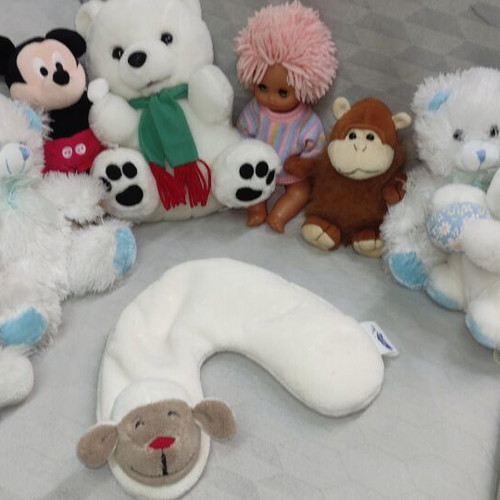 Theraline Children's Neck Pillow like new with plush gift