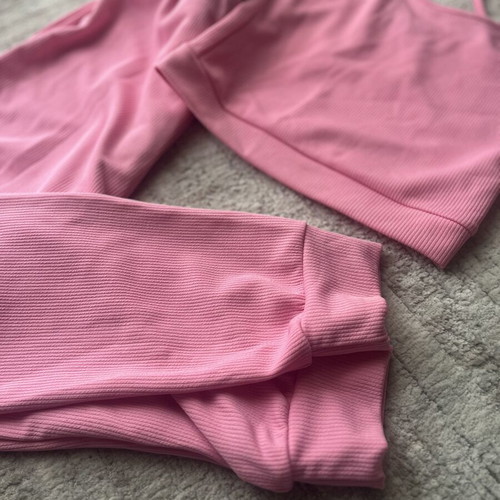 Fullah Sugah set top and pants like new, pink, spring/summer