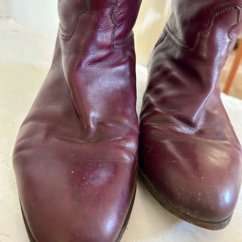 Vintage cowboy boots leather like new, size 41, brown