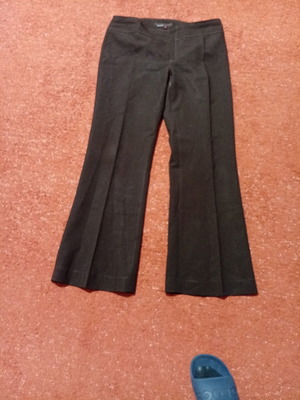 Zara Basic brown fabric women's office pants used, size 42