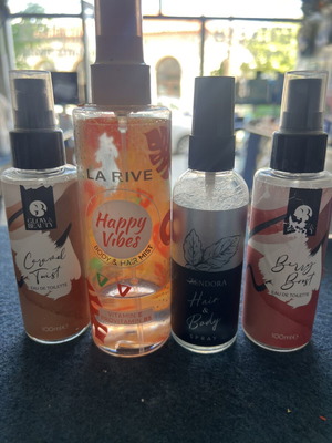 Mist body and hair set used, authentic