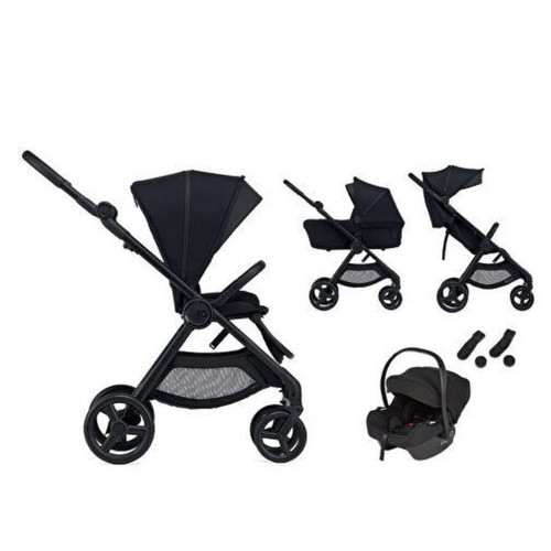 Anex IQ 3-in-1 Baby Stroller like new with car mirror and bag