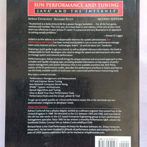 Solaris Performance Administration and Sun Performance and Tuning books like new