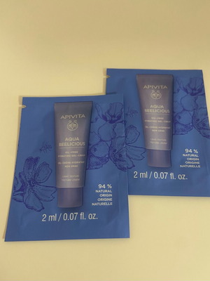 Apivita Aqua Beelicious Oil-Free Light 24ωρο Ενυδατικό Gel Προσώπου πακέτο 2 καινούργιο