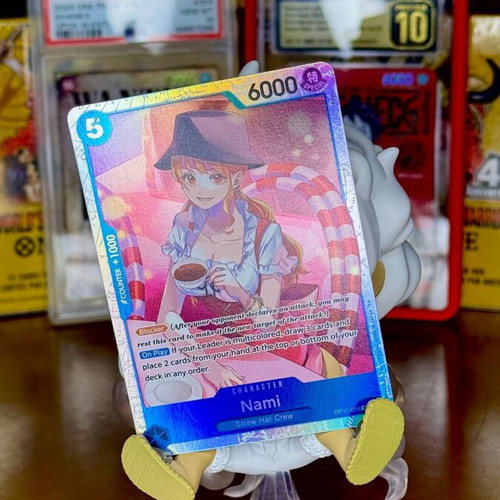 One Piece TCG Nami card OP11-054 V.1, pack of 2