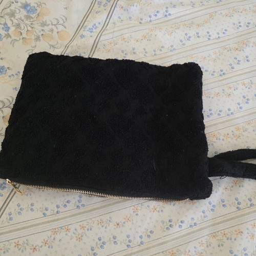 SugarFree large cosmetic bag black new