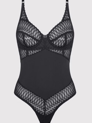 Triumph Body Aura Slim Fit 75B bodysuit new, black