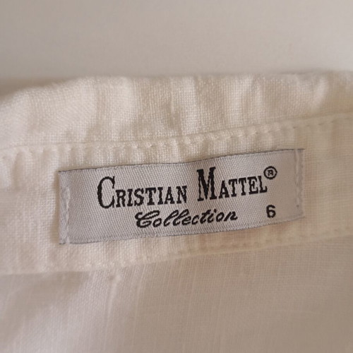 Linen women's shirt size L/XL, white