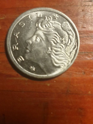 Νόμισμα 5 centavos Βραζιλίας 1969 σαν καινούργιο