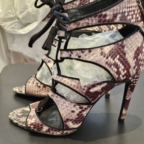Zara snake print sandals, size 39, 11 cm heel