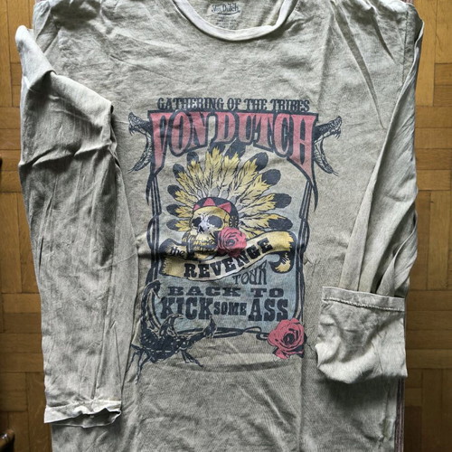 Von Dutch long sleeve shirt like new, olive color