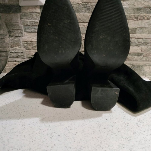 ASOS over the knee boots used, black suede, size 40