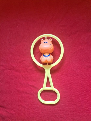 Fisher-Price Rattle with Rotating Hippopotamus Used from the 80s-90s
