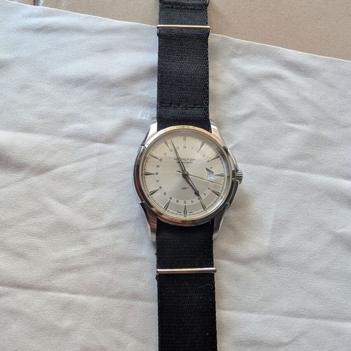 Hamilton Jazzmaster GMT Automatic watch like new, beige