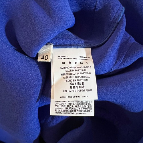 Marni blouse like new, size 40, blue, 100% viscose