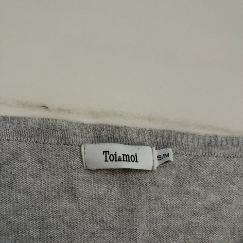 Toi Moi thin blouse grey like new, size M/L