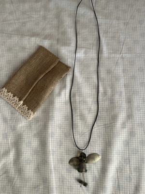 Long bee necklace handmade in excellent condition