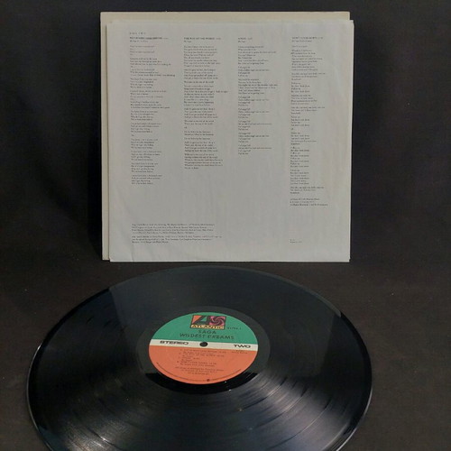 Saga Wildest Dreams vinyl used, rock with insert X8