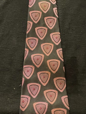 Vintage Commodore Trevira 70's tie like new with geometric pattern