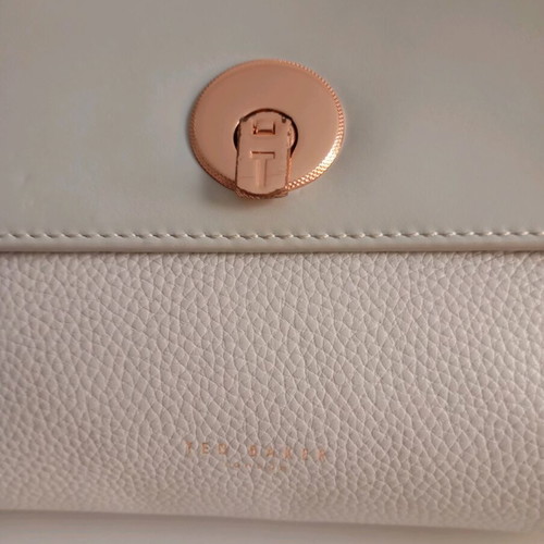 Ted Baker leather women's crossbody bag like new, ecru/blue