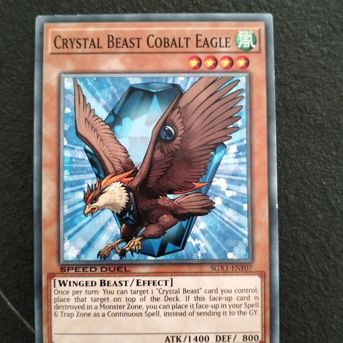 Crystal Beasts Yu-Gi-Oh SXG1 new cards in sleeve