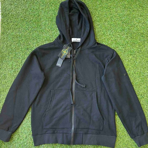 Stone Island Full Zip Hoodie Black size L new