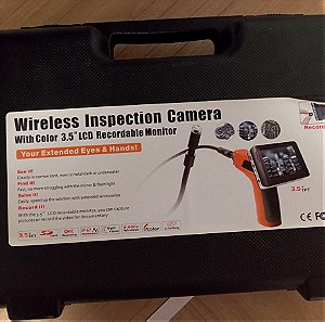Wireless Inspection Camera with Color 3.5 LCD Recordable Monitor