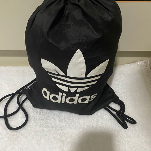 Adidas bag used, black with external zip pocket