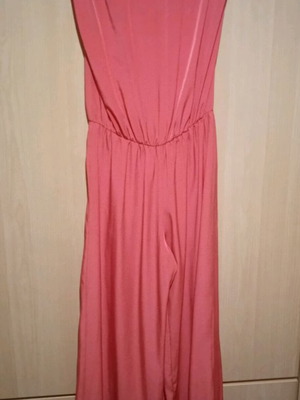 Ολόσωμη φόρμα Strapless καινούργια, ροζ, μέγεθος S