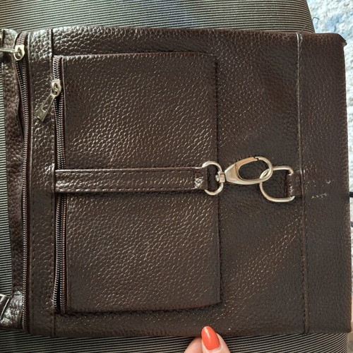 Crossbody bag dark brown like new with adjustable strap