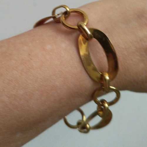Steel bracelet women’s like new, gold color