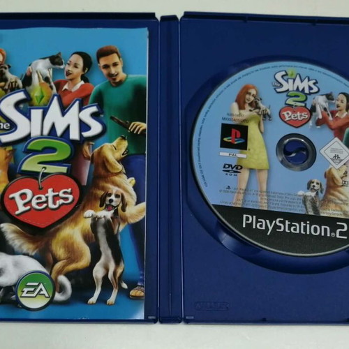 The Sims 2 Pets PS2 game, English, complete with manual