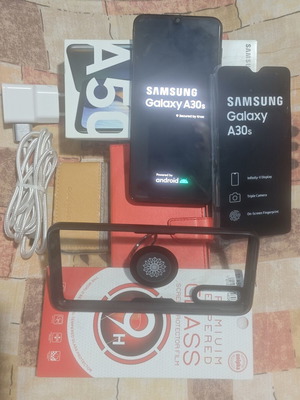 Samsung A30s Dual Sim Black like new with accessories