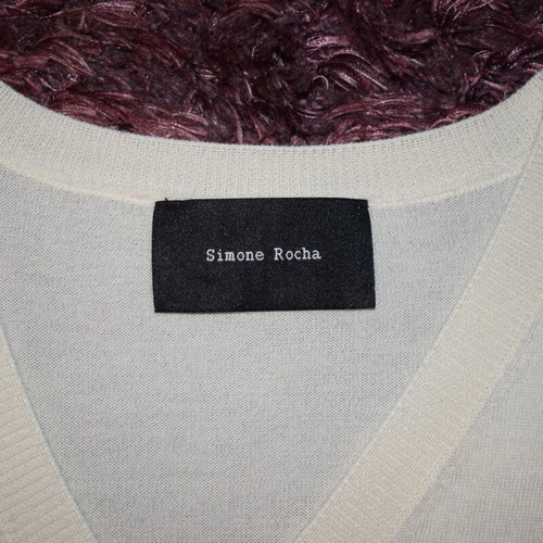 Simone Rocha top asymmetrical, like new, silk/wool, size M