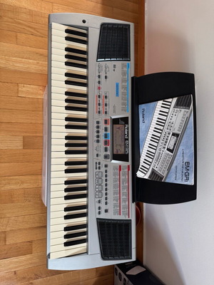 Roland EM-GR1 keyboard used with stand and manual